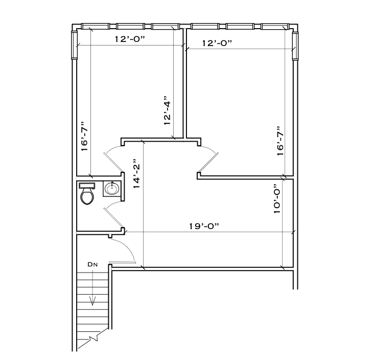 Twin Ponds Executive Campus - Floor Plan 1003B - 675 square feet